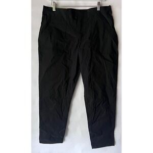 Eddie Bauer Horizon Straight Ankle Pants Black‎ Womens Size 12 New NWT